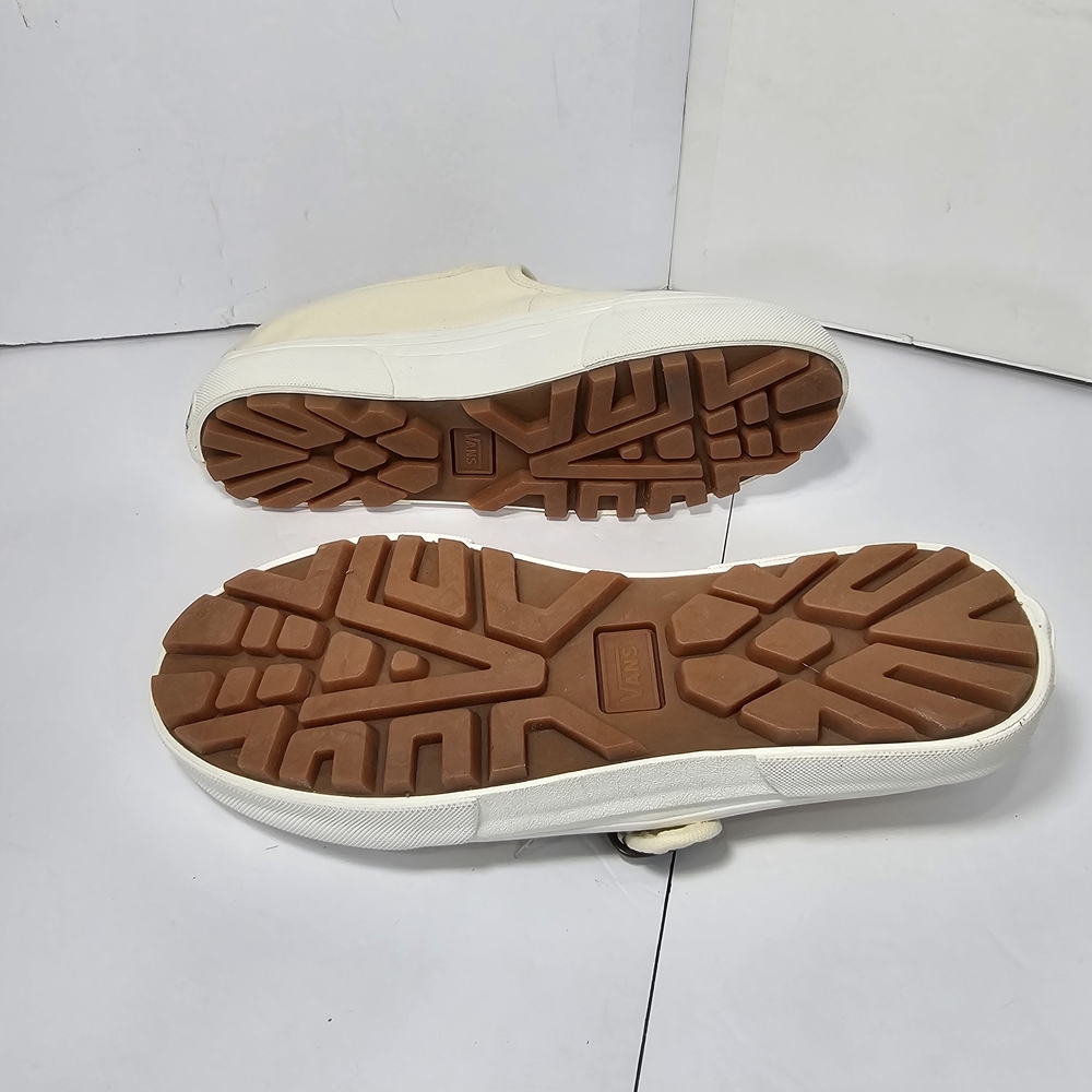 Mary Jane Vans Cream Canvas Sneakers Sz 6.5 Womens Academy Boho - Picture 7 of 7